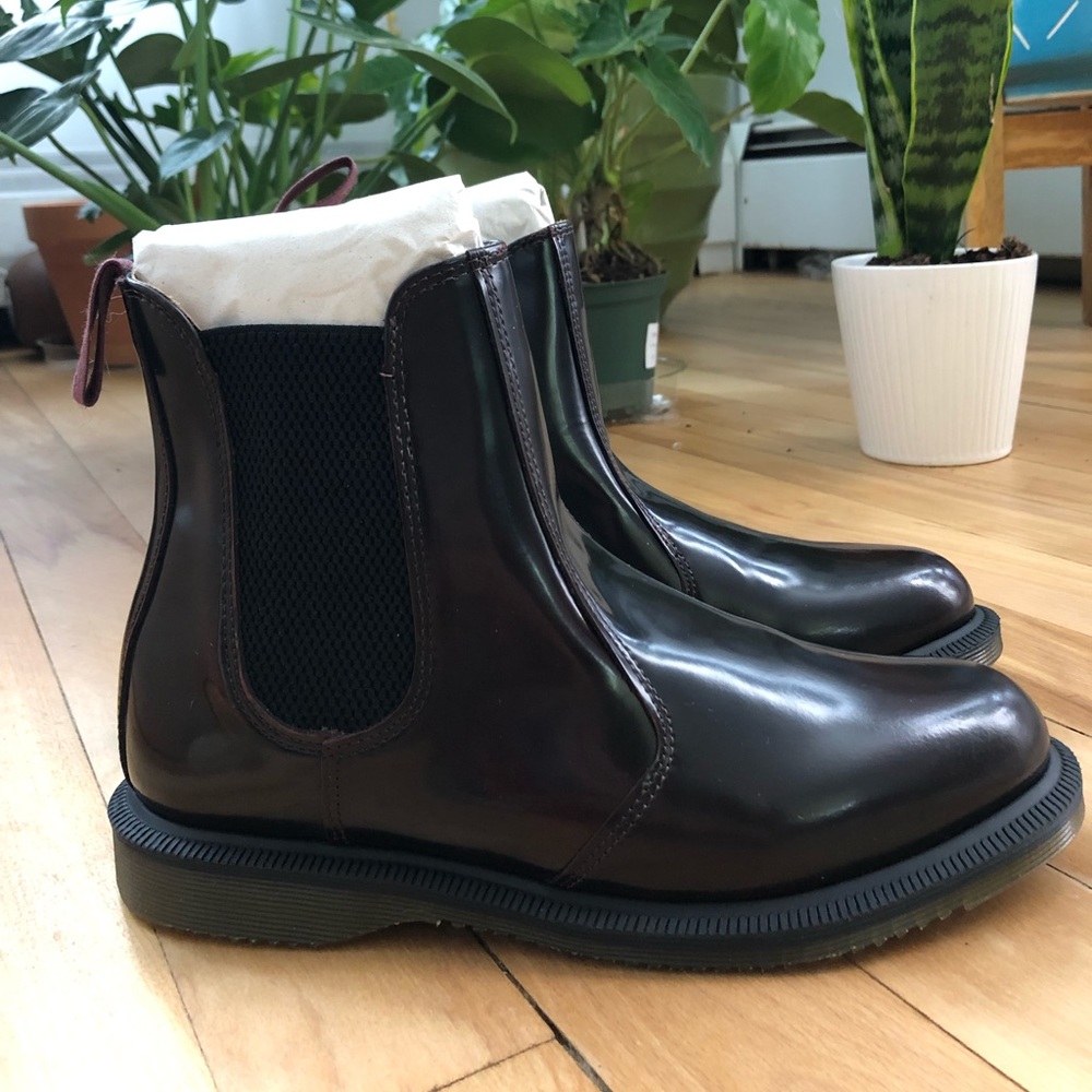 Dr. Marten’s Flora Chelsea Boot Cherry Red Arcadia